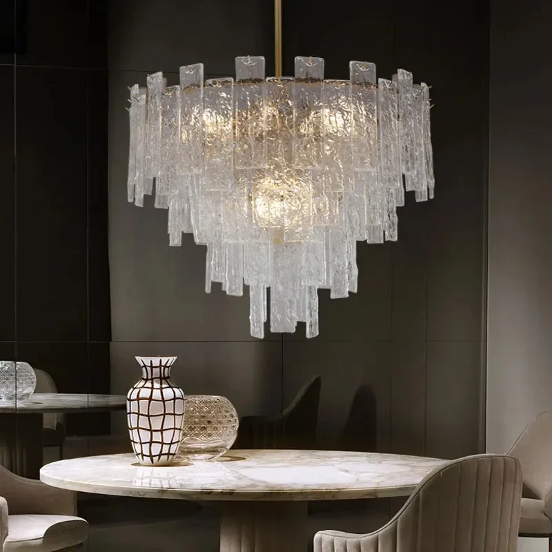 Nordic Luxury Crystal Chandelier Postmodern LED Pendant Lights For Living Dining Room Bedroom Hotel Home Decor Hanging Lamp