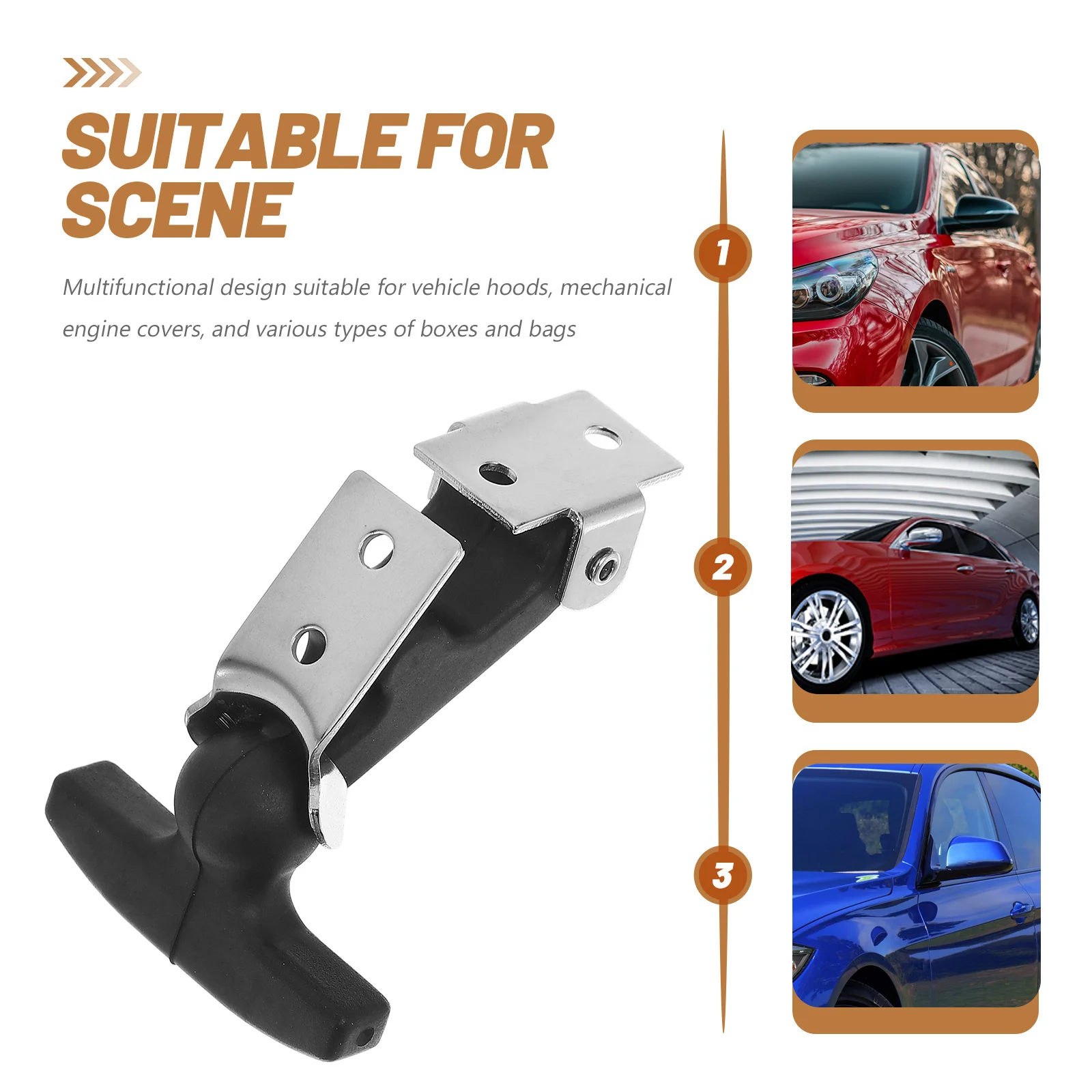 المزالج المطاطية مرنة T مقبض رسم مزلاج امتصاص الصدمات قفل غطاء محرك السيارة الأدوات مركبة المحرك Atv غطاء شاحنة مزلاج حزام