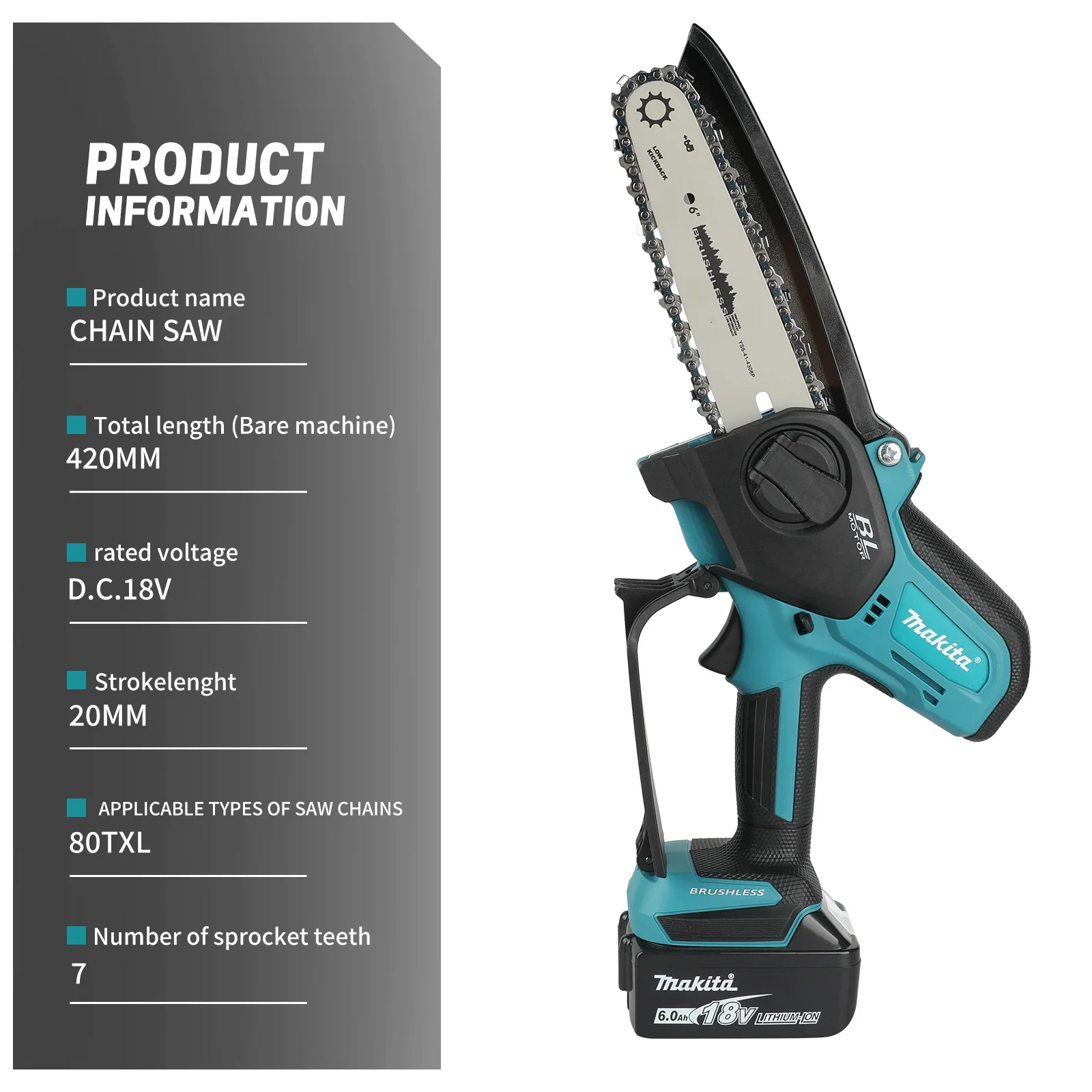 nuevo-makita-18v-lxt-®-motosierra-inalambrica-de-6-pulgadas-4500w-de-alta-potencia-suministro-automatico-de-aceite-bloqueo-de-seguridad-sierra-para-recortar-ramas-de-Arboles