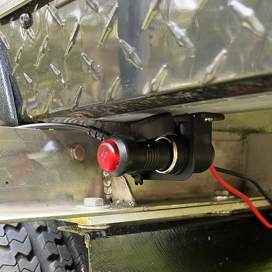 12V Dual Socket Zigarettenanzünder Splitter mit 15A Sicherung für Auto LKW RV Marine Steckdose Adapter – Detail 8