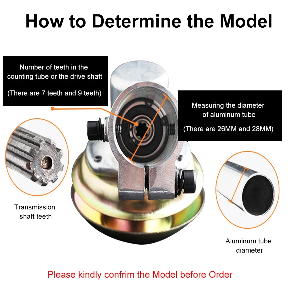 7 9 dentes trimmer caixa de engrenagens engrenagem 26mm 28mm roçadora aparador grama substituir engrenagem cabeça cortador de grama peças