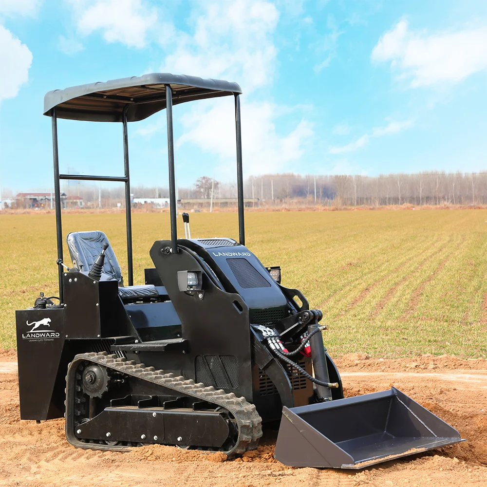 Europe S490R Ride-On Wheel/Track Skid Steer Loader 24HP Max Load 350kg Mini Loader 920kg Farm Mini Skid Steer Loader Customized