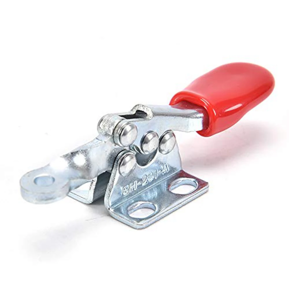 10 Pcs Red Toggle Clamp GH-201A 27Kg Quick Release Tool Horizontal Clamps Hand New Heavy Duty Tooling Accessory