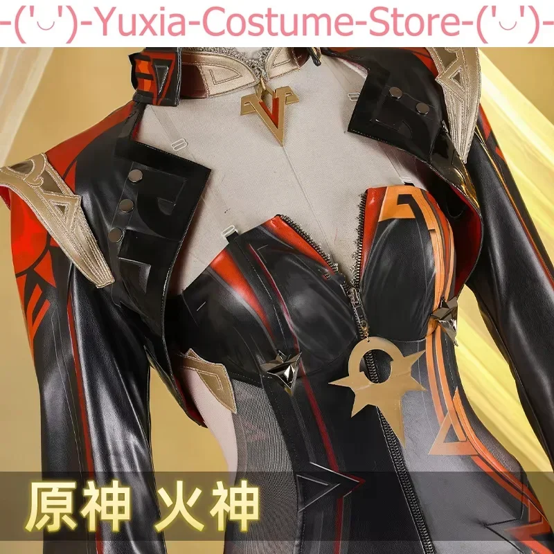 Genshin Impact Mavuika Pyro Archon Game Suit Sexy Jumpsuits Uniform Cosplay Costume Halloween Party Outfit Women XS-XXL