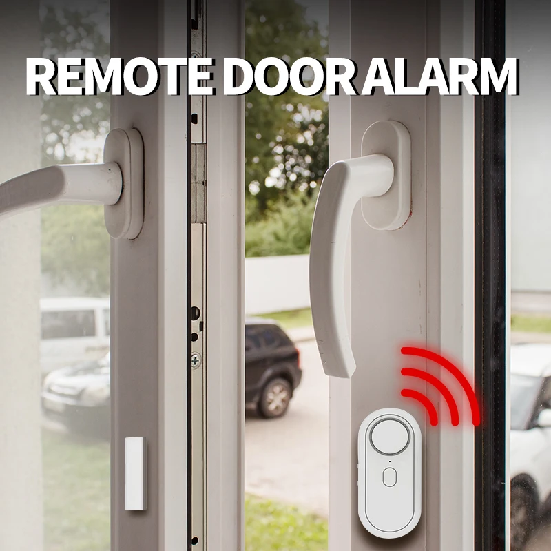 

Up to 125dB Loud Window and Door Alarms When Opened Adjustable Volume for Home Security ,Door Open Alarm Sensor with Remote Fob
