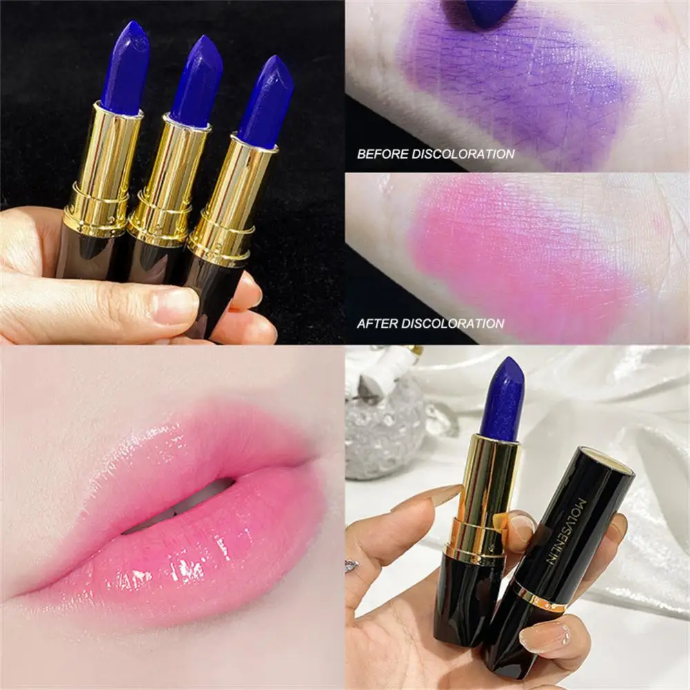 Blue Demon Color Changing Lipstick No Fading Waterproof Not Easy To Stain Cup Lipstick Moisturizing Temperature Change Lipstick