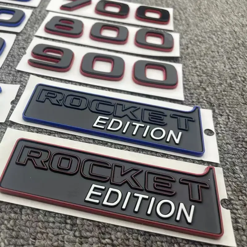 1pcs 900 700 800 ROCKET EDITION Emblem Badge Sticker Car Trunk Sticker For Mercedes Benz BRABUS Maybach AMG BRABUS Sticker