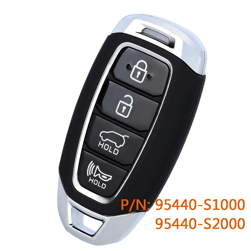 DIYKEY 95440-S1000 95440-S2000 Intelligenter Fernbedienungs-Autoschlüssel für Santa Fe 2018 2019 2020 TQ8-FOB-4F19 433MHz