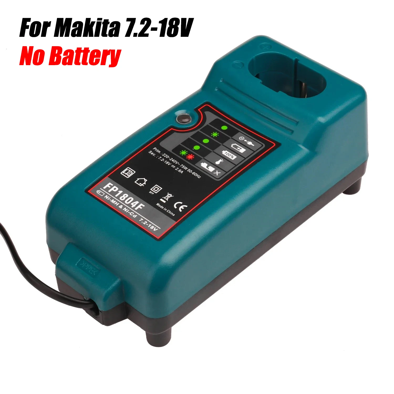 Voor Makita 7.2V-18V Ni-Mh NI-CD Acculader Fp1804f Vervanging Dc1804 Dc 1414T Dc1414f 9100a Acculader