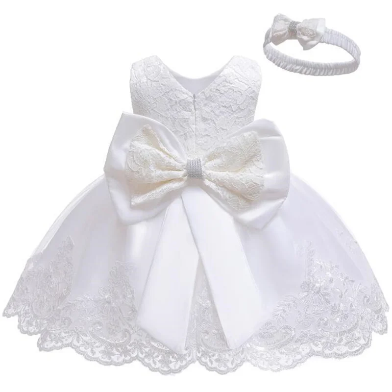 Christmas Girls Dress 2024 Children Easter Carniva Tutu Wedding Kids Dresses For Girls Vestidos Party Princess Bow Baby Dress