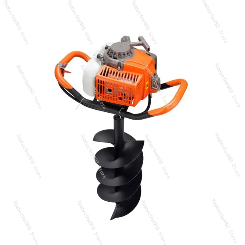 

Ground Drill Post Hole Excavator 2 Stroke 98CC Petrol Soil 5.2kw Fence Ground Drill Installing Guardrail Railings