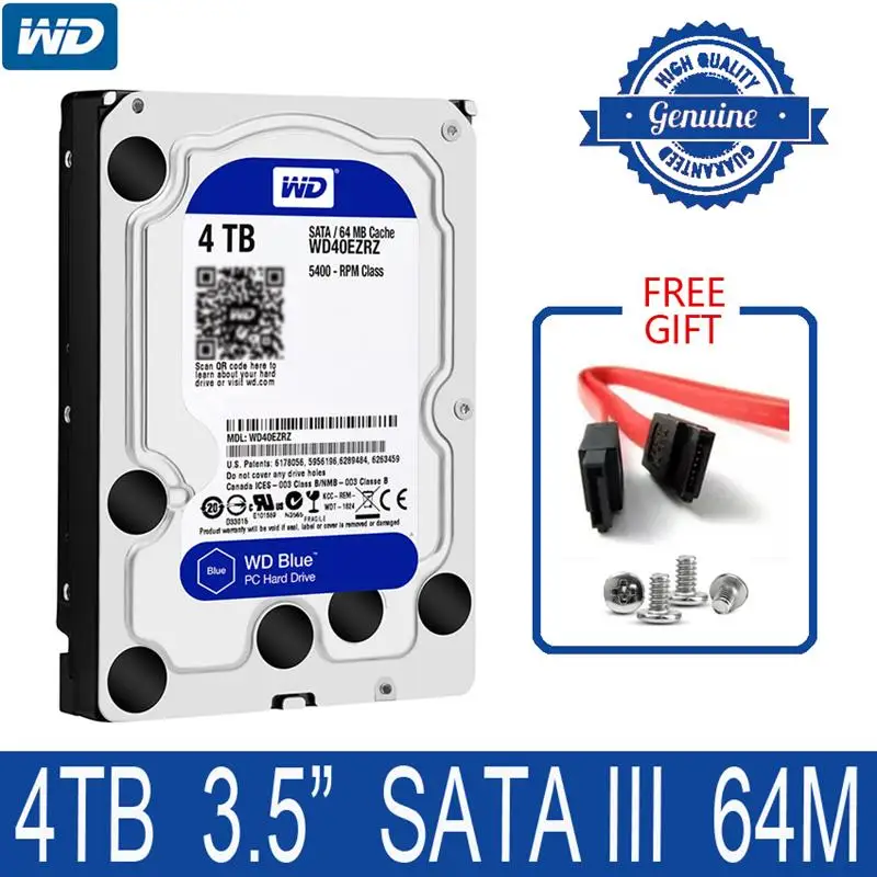 Go! WD Blue 4TB Internal Hard Drive Disk 3.5