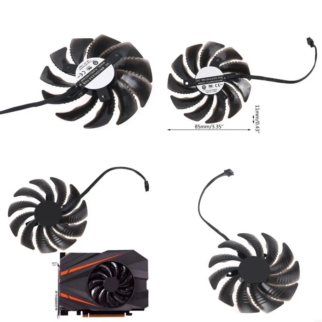 C90F untuk gigabyte 1080 Mini Graphics Card Cooling Fan Replacement Untuk 12V Cool