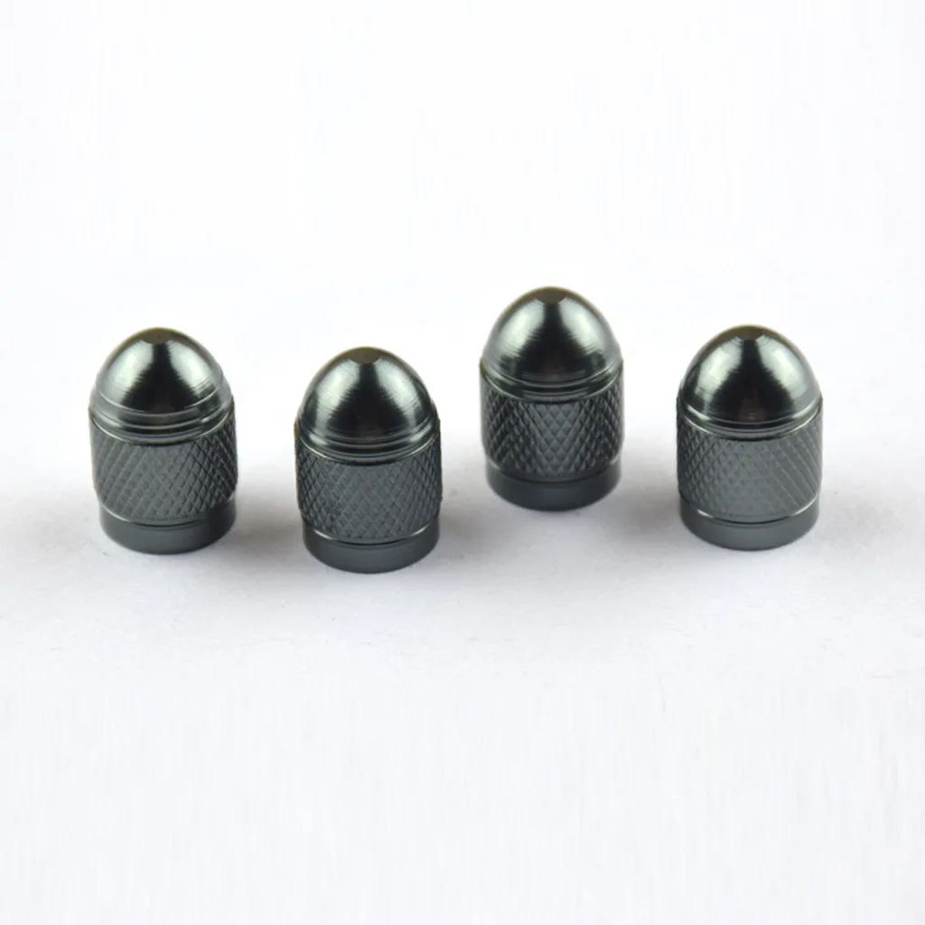 Tapa De válvula De neumático De coche De aleación De aluminio, Bullet colorida, modificada, antipolvo, impermeable, 4 piezas