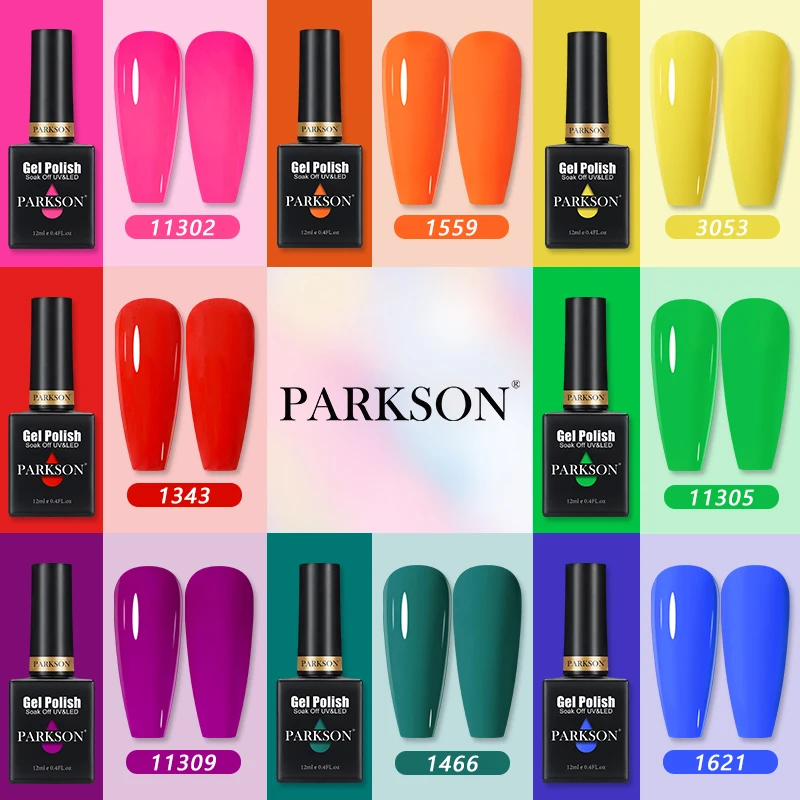 Partkson-半永久的なハイブリッドマニキュア,ベースコート,光沢ジェル,マニキュア用,UV LED, 12ml