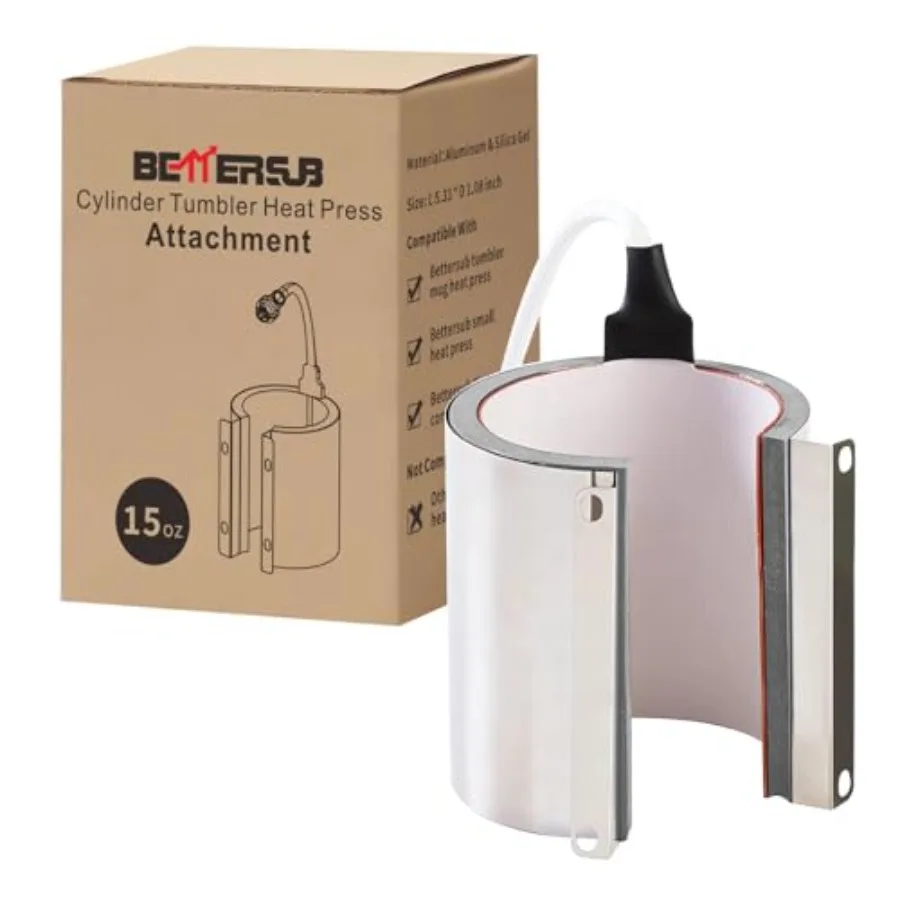 

Mug Cup Press Heating Transfer Attachment Silica Gel 110V for Heat Press Machine Transfer Sublimation