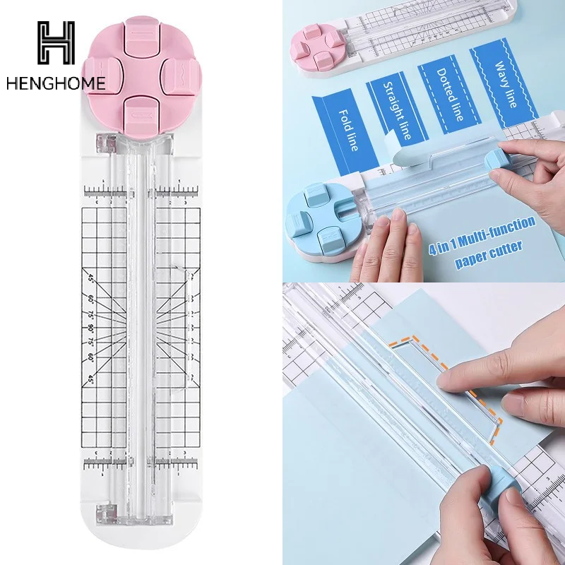 

4 в 1 триммер для бумаги резак для крафт-бумаги многофункциональный инструмент для скрапбукинга для резки бумаги фотографии альбом для скрапбукинга открытка