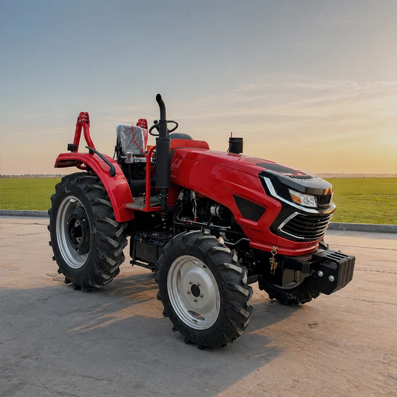 100HP 4WD Tractors Mini 4x4 Farm Tractor Compact Tractor With Cabin Heater Power Steering