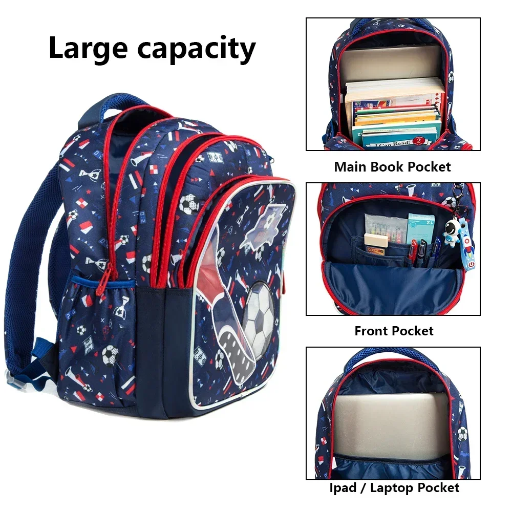 Rucksäcke für Schulkinder Schult aschen für Jungen Kinder Bücher tasche wasserdichter Rucksack Mochila Infantil Lunchbox Kinder Feder mäppchen