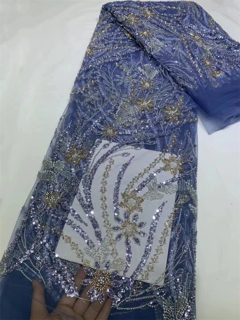 

Фототкань, тяжелая фототкань, роскошная французская вышивка бусинами, кружевная ткань для свадьбы, новинка 2024