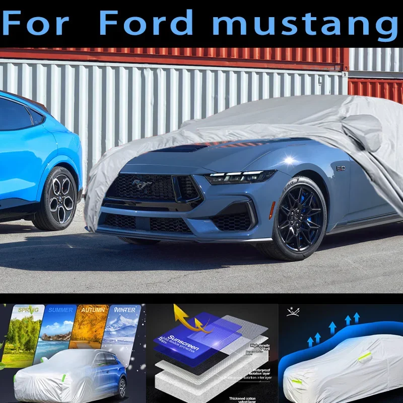 For Ford mustang Car protective cover,sun protection,rain protection, UV protection,dust prevention auto paint protective