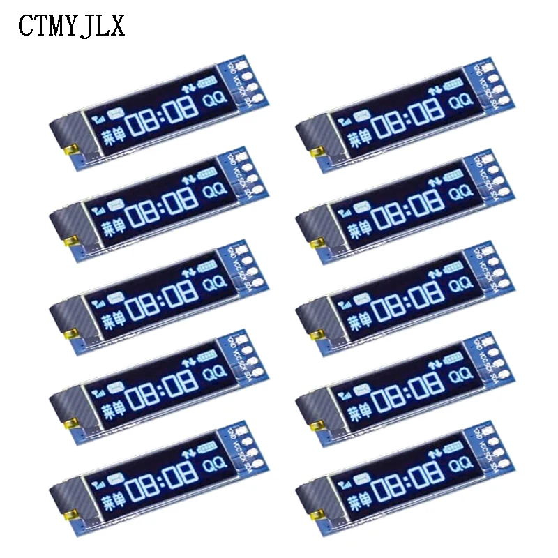 10 шт. 0,91-дюймовый модуль OLED-дисплея белого/синего цвета OLED 128X32 ЖК-дисплей со светодиодной подсветкой SSD1306 12832 0,91 IIC I2C для связи Ardunio 10 шт. 0,91-дюймовый модуль OLED-дисплея белого/синего цвета OLED 128X32 ЖК-дисплей со светодиодной подсветкой SSD1306 12832 0,91 IIC I2C для связи Ardunio