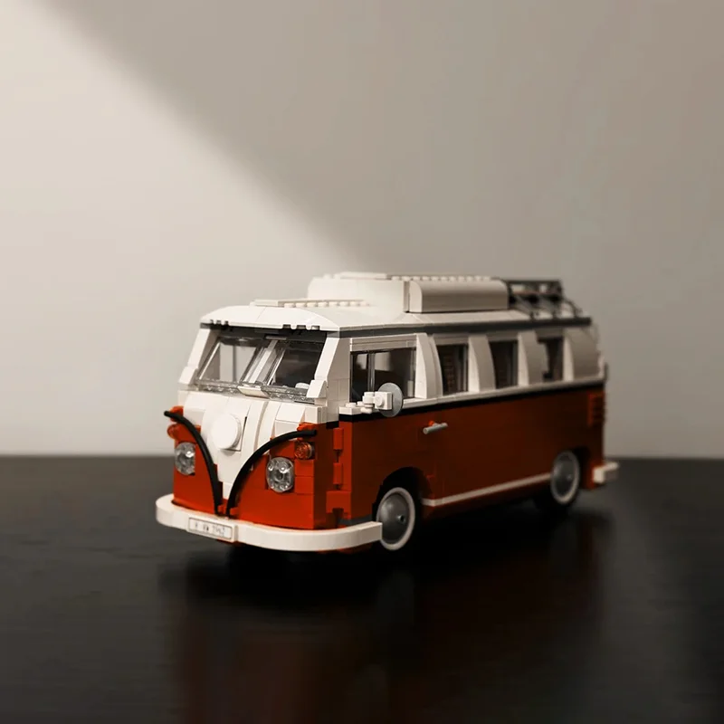 

1332PCS VW T1 Camper Bricks Van Car Bluding Blocks High-techc Ideas Bus Compatible Toys for Kid Birthday Gift 10220