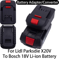Battery Adapter For Lidl Parkside X20V Li-ion Tool To Bosch 18V Li-ion Battery Adapter Converter Power Tool Accessory