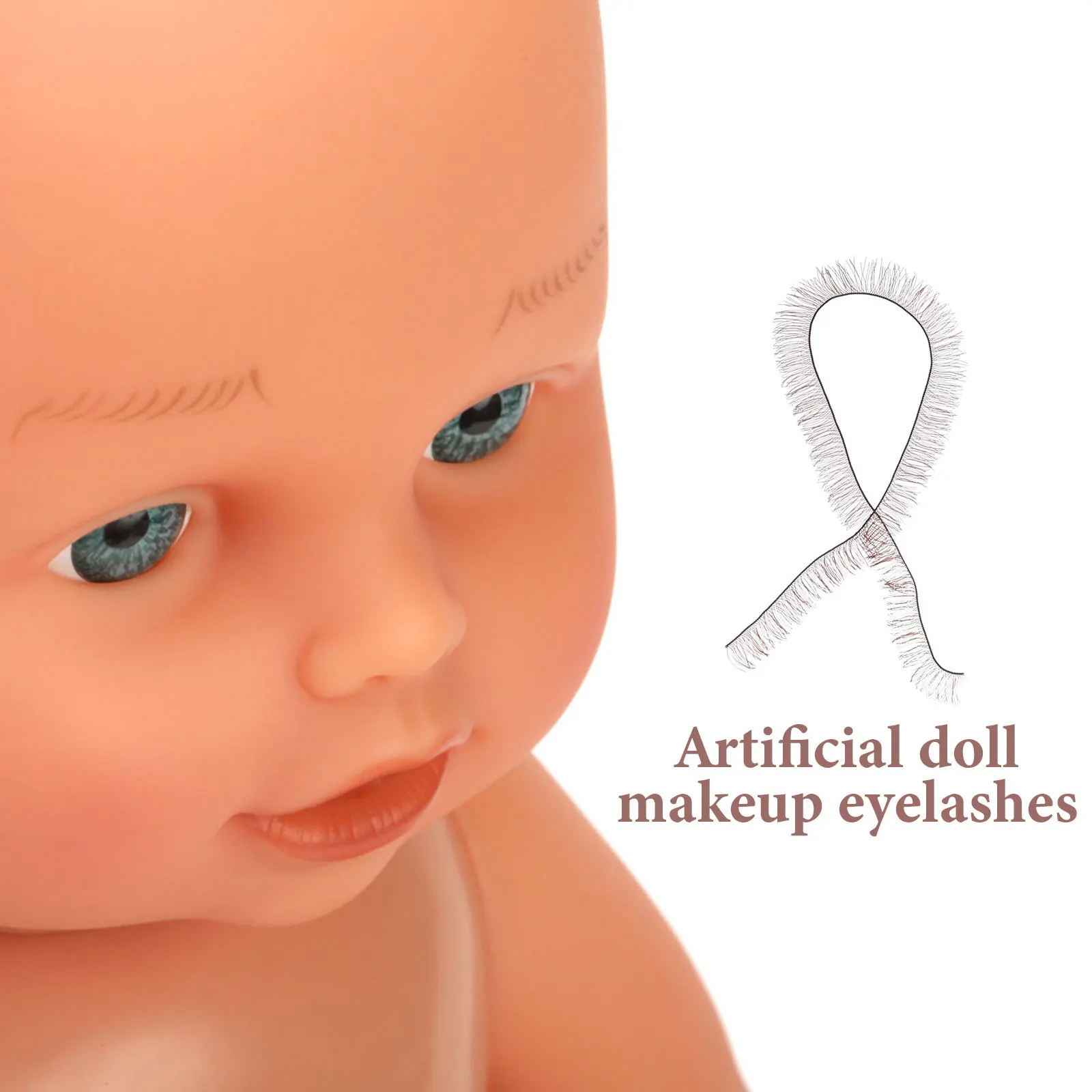 30 pçs cílios postiços para aparência natural completa cílios longos e grossos diy artesanato acessórios macios e confortáveis suprimentos de maquiagem dos olhos