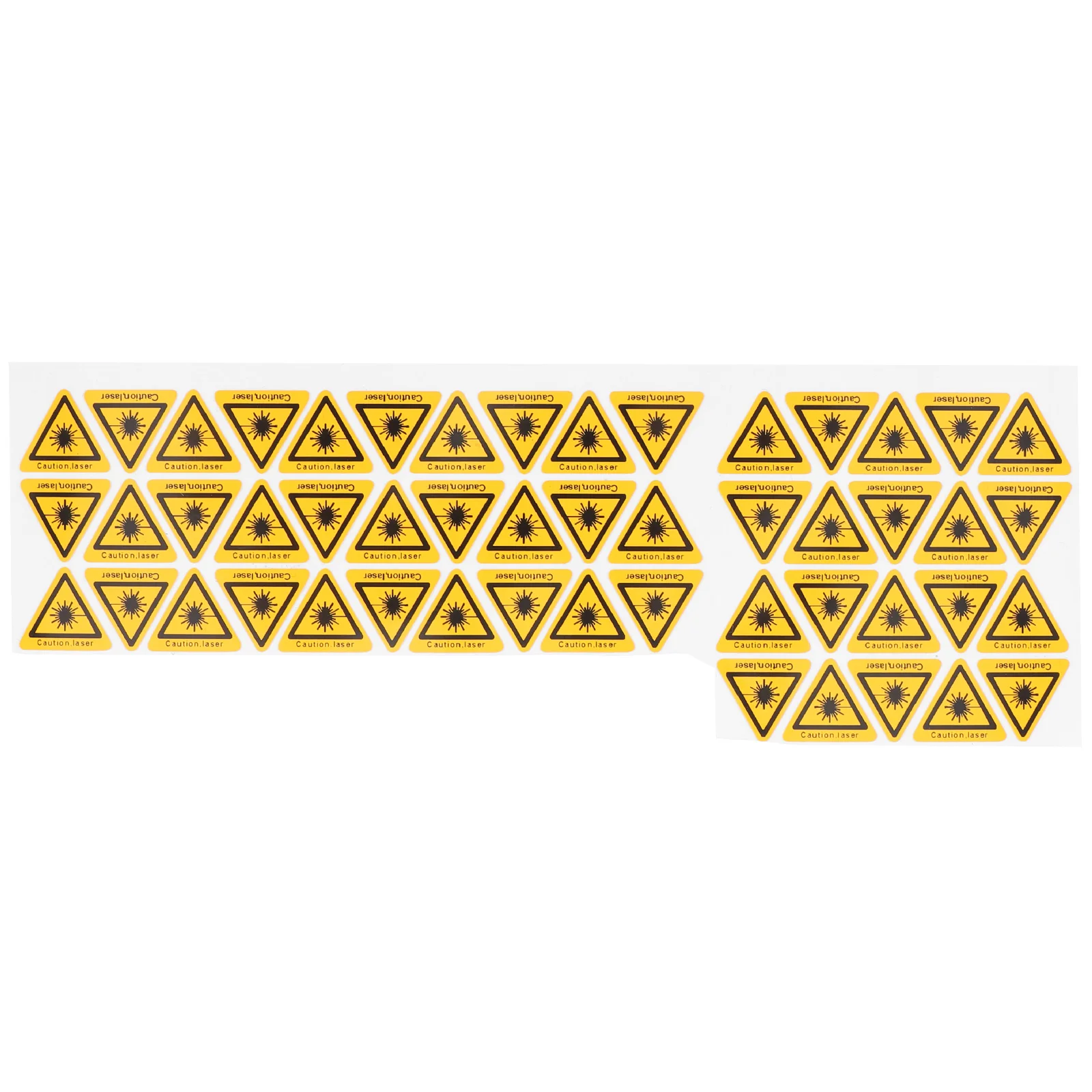 50 Pcs Safety Signs Caution Sticker Warning Stickers Nail Cautious Decals