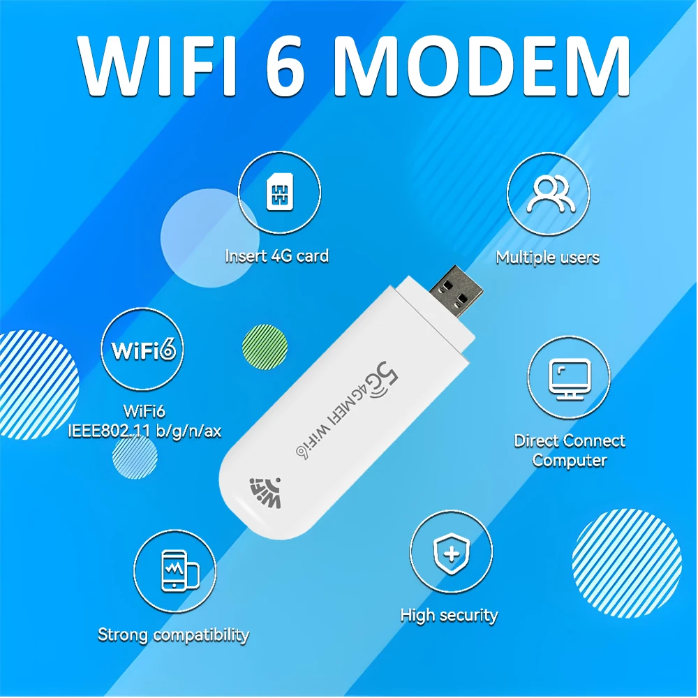 TIANJIE WiFi 6 4G LTE Portable Hotspot Router-Global Travel,150Mbps,Multi-Device,Secure MIMO Compact for Home/Office/Outdoor