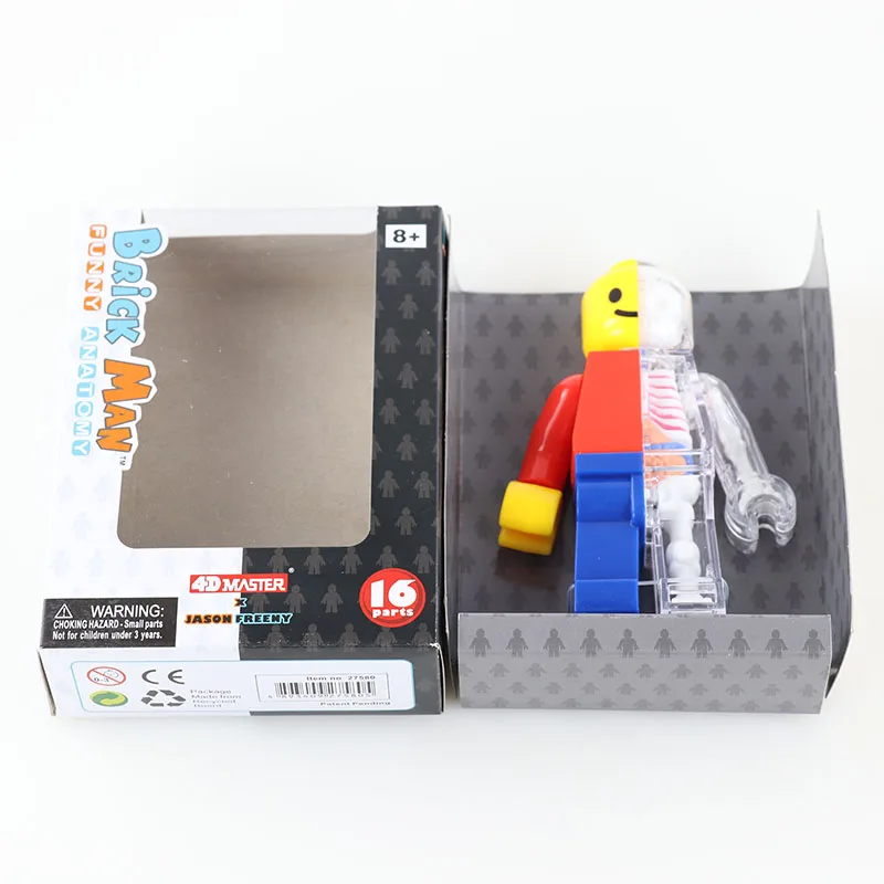 Classic Brick Man 4D Master Puzzle Assembling Toy Perspective Bone Anatomy Model Toys For Children