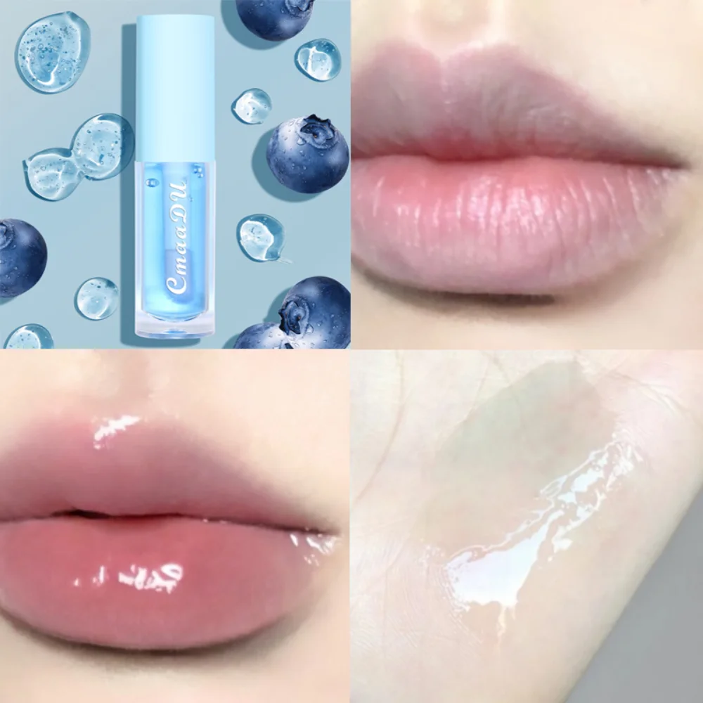 6 Kleur Fruit Lippenbalsem Temperatuur Veranderende Spiegel Lip Olie Dikke Lippen Hydraterende Verminderen Lip Lijnen Waterdichte Lippenbalsem Cosmetisch