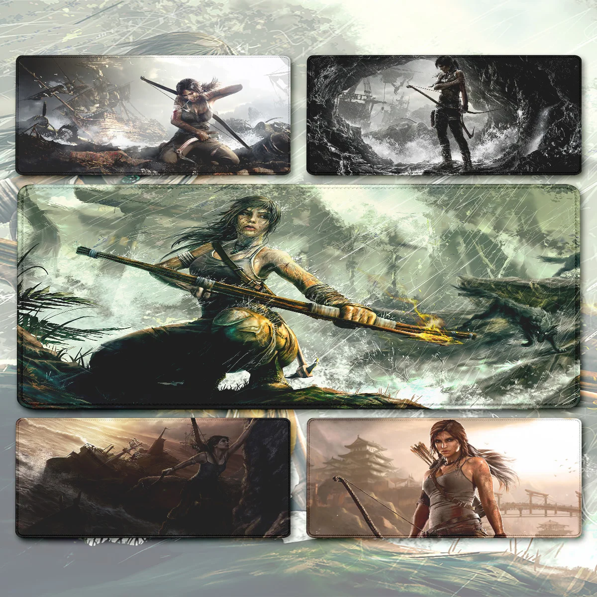 Desk Acessories Tomb Raider Lara Croft mousepad Play Mats Portable Pc Accessories Gamer Computer Carpet Office Desks Decoration