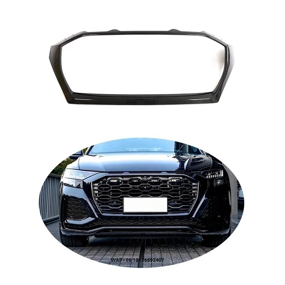 

ForAudi RSQ8 Upgraded Body Carbon Fiber Front Bumper Car Grille Car Modification Kit