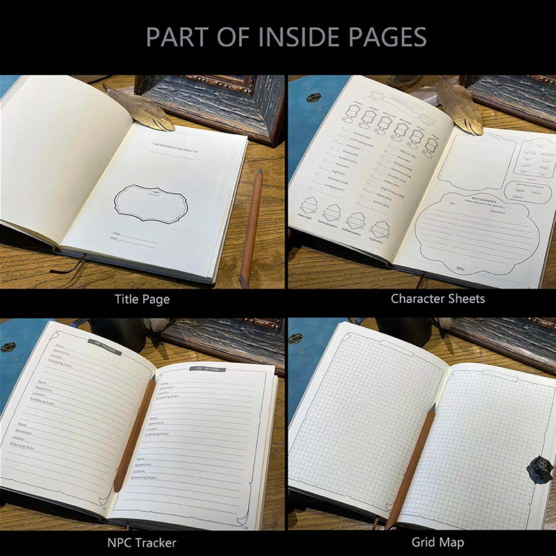 مجلة الحملة B.G.F DnD 5e(2014) و5.5e(2024)، أوراق الشخصيات، NPC/متتبع القتال، Questlog، أوراق الغش، الخرائط... الكل في واحد