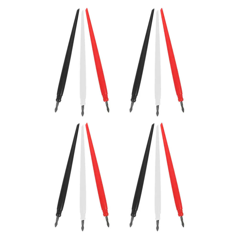 12Pcs Metal Tip Scratch Stylus for Scratch Board Precise Control Design Comfortable Handle for Family Fun