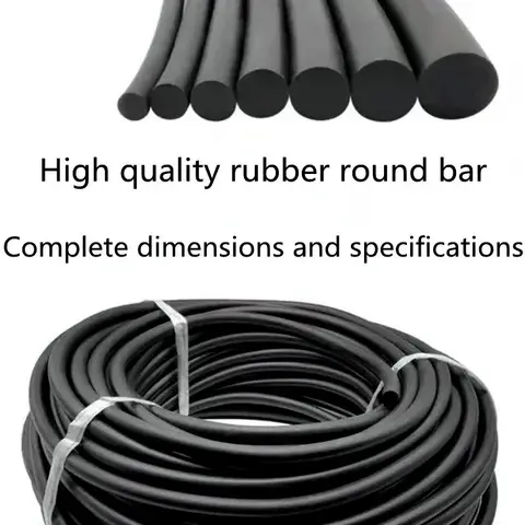 Black OD 0.8~10mm NBR Rubber Strip Seal High Temperature Oil Resistant Nitrile Sealing Rope Solid High-Quality Round Strip