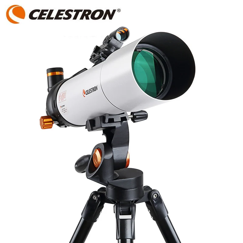 Celestron 80/500mm Refracting Astronomical Telescope HD High Magnification with Red Star Finder, Optional Mobile Phone Holder