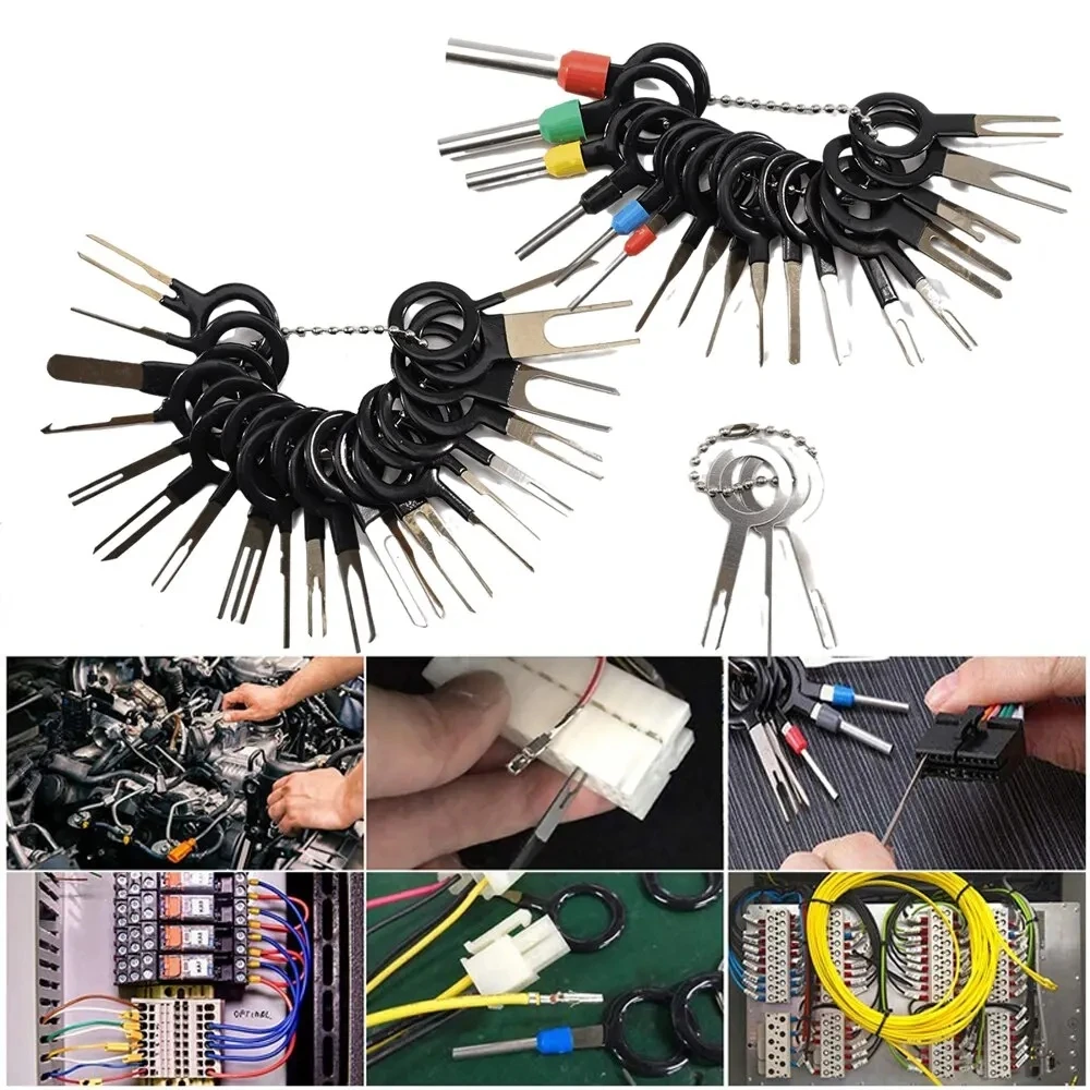 Universal 41PCS Car Terminal Removal Tool Wire Plug Connector Extractor Puller Release Pin Extractor Kit Car Plug Repair Tools
