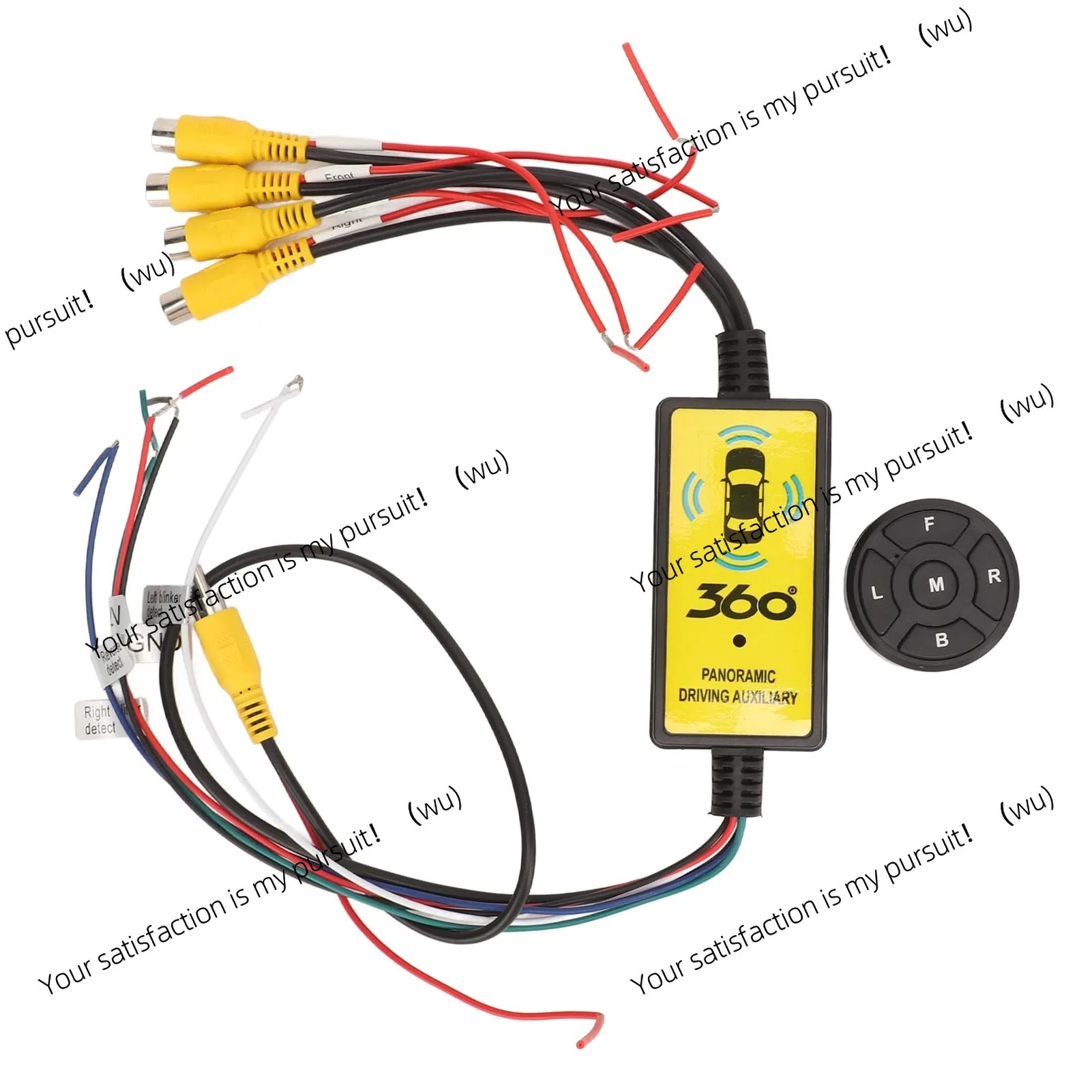 

4-Way video switcher with rearview camera, easy installation, intelligent circuit detection, suitable for 8V to 16V trucks