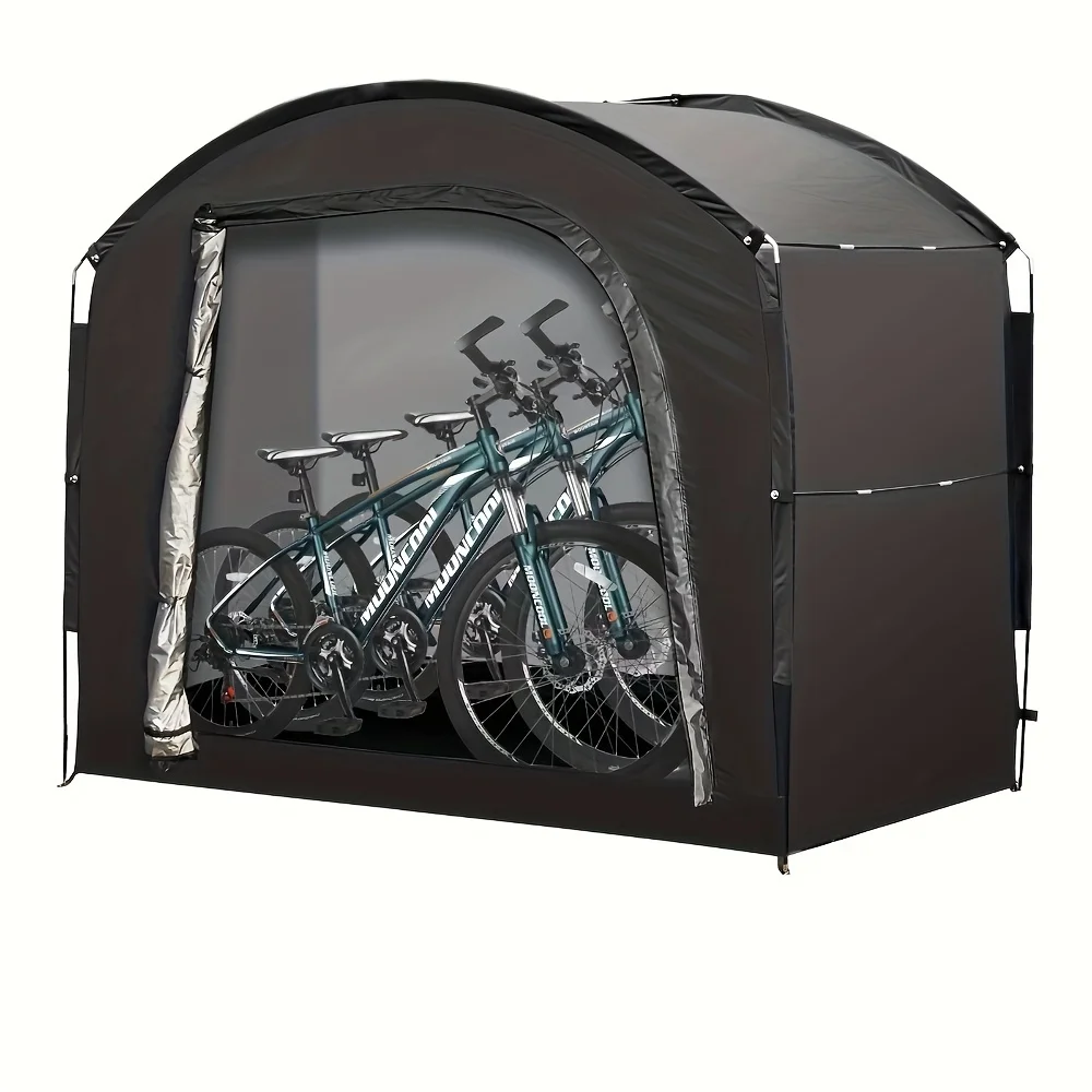 AliExpress NONE Portable Outdoor Bike Shelter Storage Tent with Carry Bag - Thickened Oxford Fabric Aluminum Alloy Frame Cycling Gear Protection