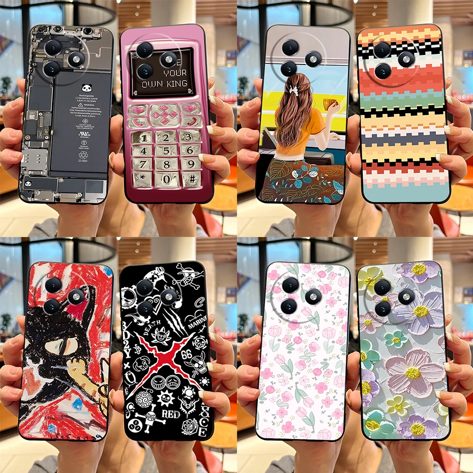 For Itel S24 S667LN Phone Case Shell Stylish Pattern Soft TPU Silicone Back Protective Cover For Itel S24 ItelS24 S 24 Celular