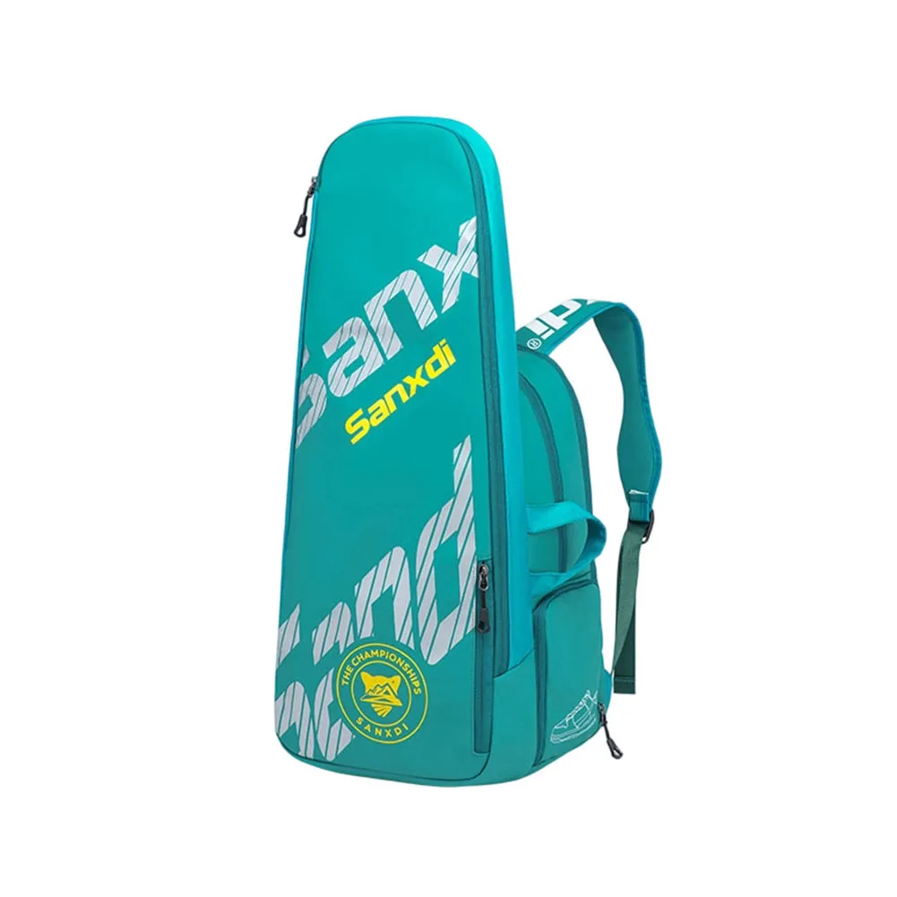 Sporty Tennis Paddle Backpack Constructed from Polyester and EVA with Racket Protection Laptop Storage and Shoe Pocket