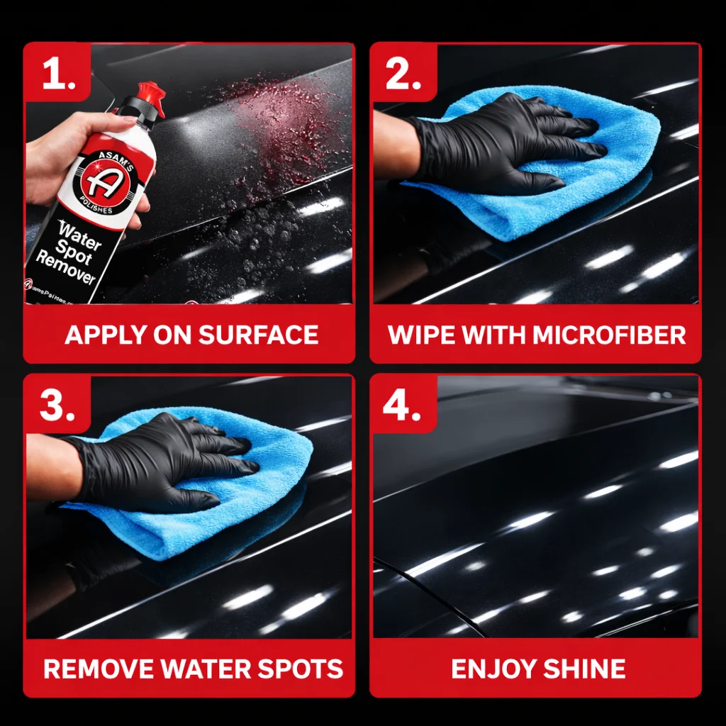 Car Water Spot Remover 16 oz – Hard Water Stain Cleaner for Auto Paint, Glass & Mirrors – Professional Detailing Solution