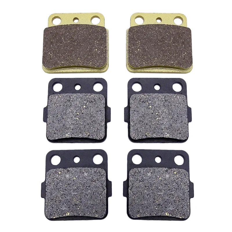 Juego de pastillas de freno delanteras y traseras para motocicleta, discos de freno metálicos para SUZUKI ATV, LTZ 400, QuadSport (2003-2011),