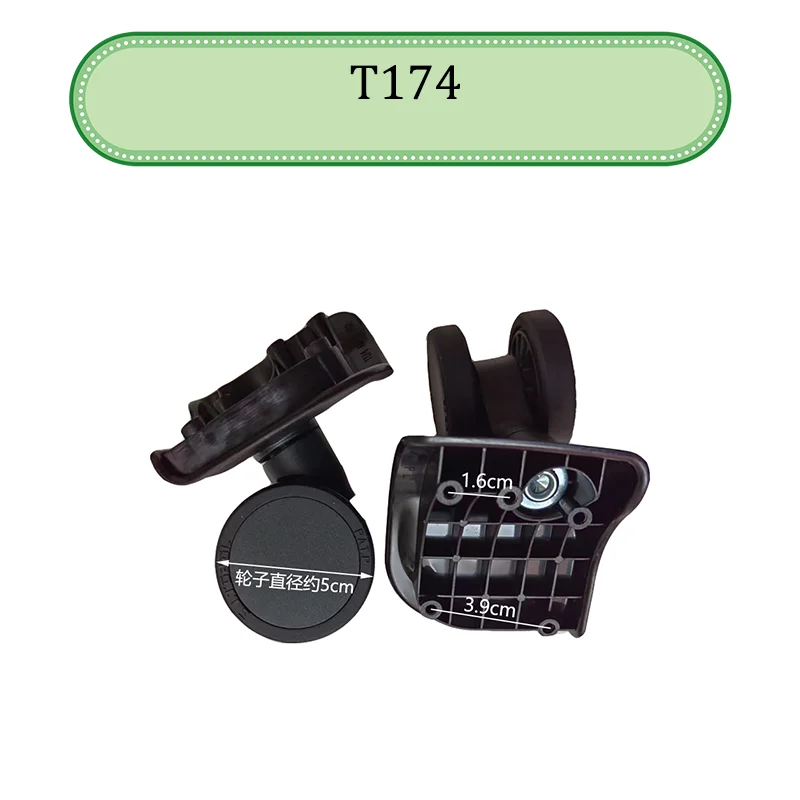 For SJTOBOL T174 Universal Wheel Trolley Case Smooth Shock Accessories  Replacement Pulley Silent Luggage  Caster Wheel