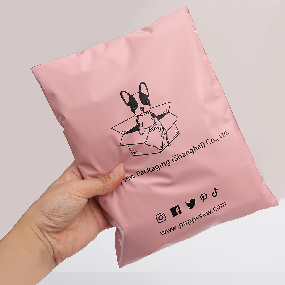 50-500 Pink poly mailer, ready to ship or custom you design pink shipping bag, custom pink postage bag,custom you logo pink pack