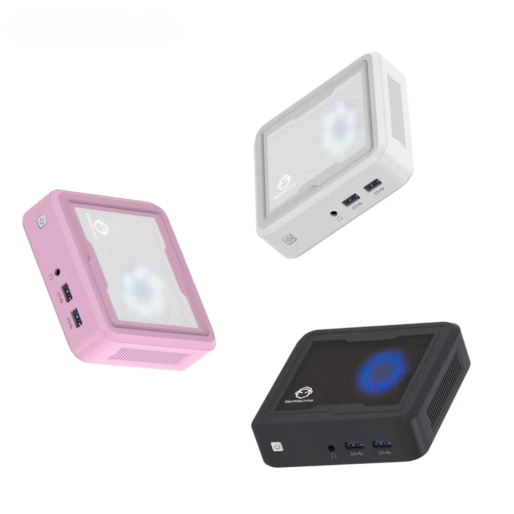 2024 GenMachine New AMD Ryzen 7 2700U Mini PC 2.2GHz-3.8GHz Desktop Computer Win11 DDR4 M.2 2280 NVMe WIFI5 MINI PC