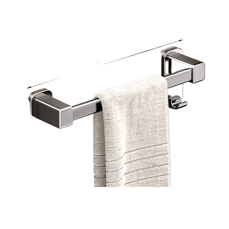 

No punching bathroom towel rack toilet wall-mounted rack towel single bar toilet storage hanger